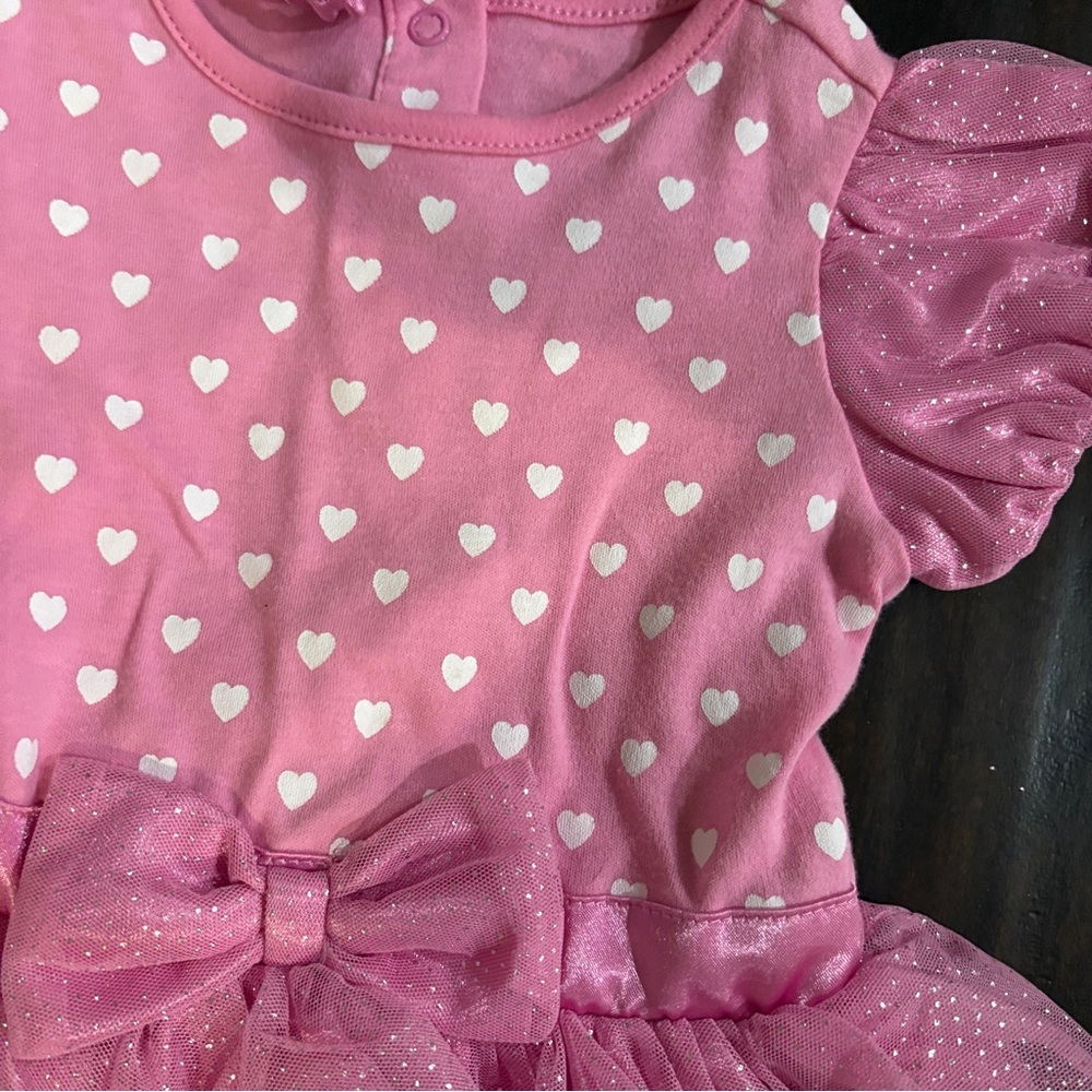 Disney Minnie Mouse Baby Girl 12-18 Months Pink Sparkle Tutu Dress Costume - Picture 2 of 11